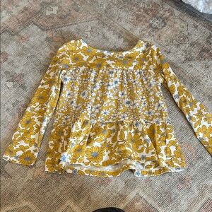 Carter's Yellow Floral Long Sleeve Tee